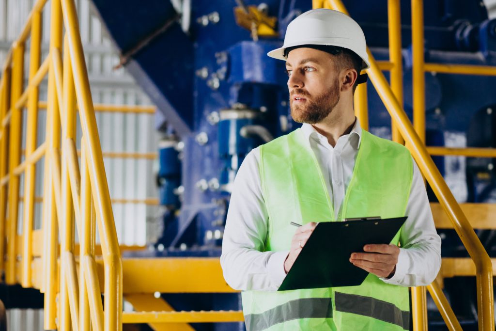 ISO consultant with clipboard